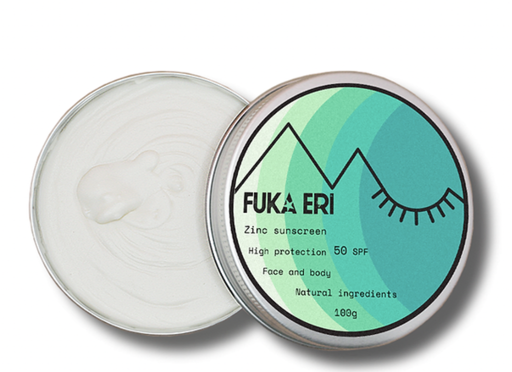 Protector Solar zinc Incoloro Cara y Cuerpo Fuka Eri