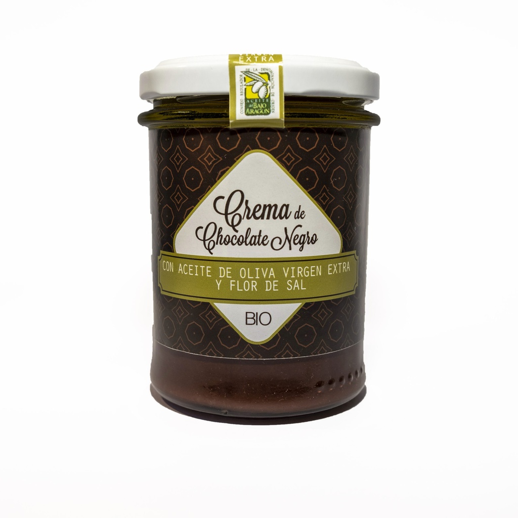 Organic dark chocolate spread with extra virgin olive oil and fleur de sel - ISABEL