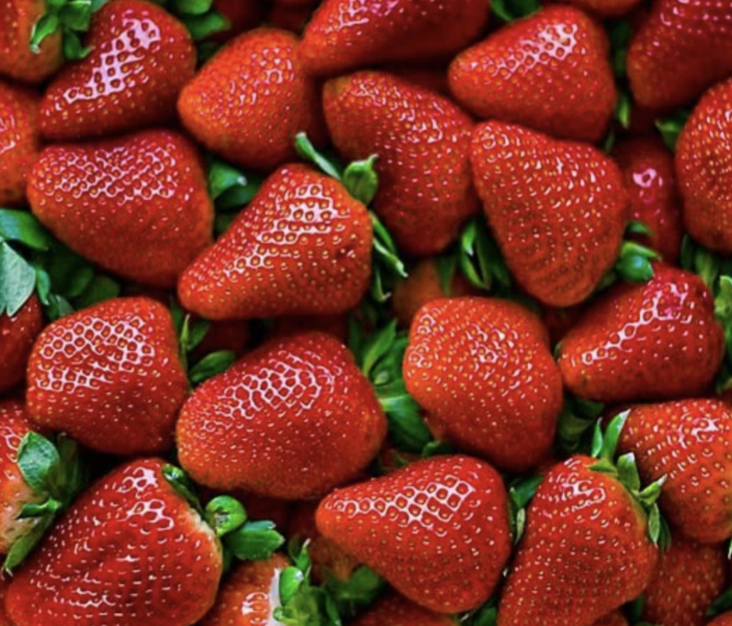 Organic fresh strawberry