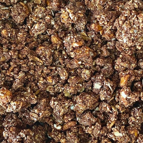 Organic crunchy chocolate granola